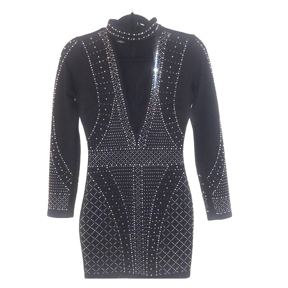 Black Bedazzled Dress